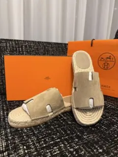 26SS 新作 HERMES エスパドリーユ 《メノルカ》 35 - メルカリ