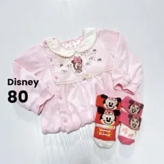 【期間限定】ディズニー ミニーマウスロンパースと靴下セット
