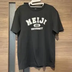 明治大学 カレッジロゴ Tシャツ ブラック Sのサムネイル