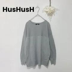 〈ハッシュアッシュ〉〈M〉長袖トップス/ニット/ワールド/クルーネック/シンプル