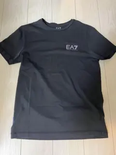 EA7 ブラック Tシャツ ロゴ入り