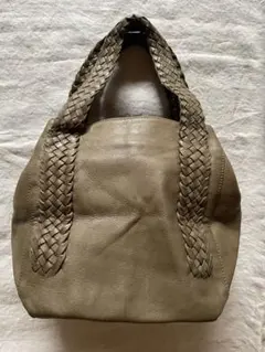 RH MILANO牛革レザーミニバッグ　オリーブカラー