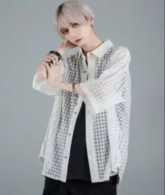 【ADRER】ルーズシルエットレース/シアーシャツのサムネイル