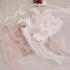 POMIII PARTAGE drape ribbon tulle skirt - メルカリ
