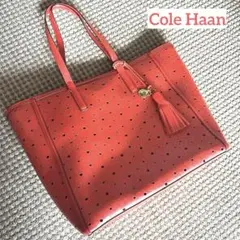 Cole Haan 赤 花柄 トートバッグ