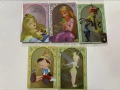 ディズニー　ウエハース　カード　ラプンツェル　ズートピア　ティンカーベル