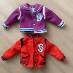 リカちゃん　一番くじ　セーラーズ　服　ラストワン　スタジャン赤　5番スタジャン紫