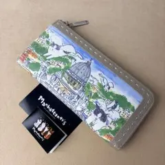 【未使用品】マンハッタナーズ　長財布　ラウンドファスナー　猫