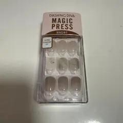 ダッシングディバ　マジックプレス（ショート）　ネイルチップ　新品　グレー