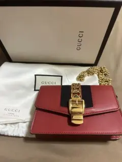 GUCCI シルヴィ ショルダーバッグ レッドae - メルカリ