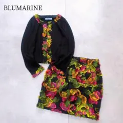 美品イタリア製 Blumarine ラビットファー ジップ ニットカーディガン 美品イタリア製 Blumarine ラビットファー ジップ ニットカーディガン
