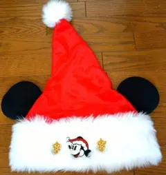 ディズニーリゾート　クリスマス　サンタ　帽子　ミッキーサンタ　ファンキャップ