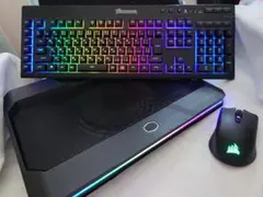 CORSAIR K57 キーボード HARPOON マウス クーラー 3点セット