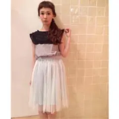 flowerフラワー購入チュールレーススカート