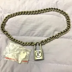 鍵付き】シドチェーン 南京錠 Rロゴ ネックレス パドロック NANA