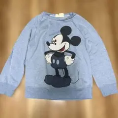 ザラキッズ140ミッキーマウス トレーナーブルーDisneyコラボused