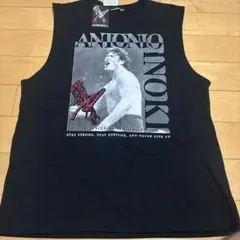 「アントニオ猪木」黒 タンクトップ　Lサイズ