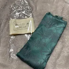 タイ製 シルクスカーフ エメラルドグリーン