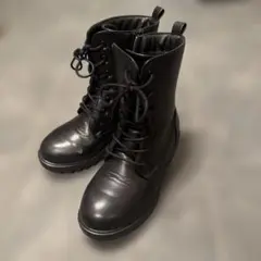 レースアップブーツ サイドファスナー付き　21cm