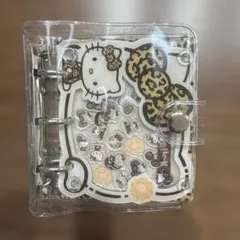 【完成品】ハローキティ ヒョウ柄 シールバインダー シール帳 レフィル20枚付き