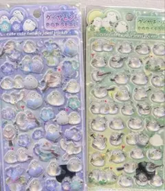 ボンボンドロップシール風　ダイヤモンドPOP SEAL シマエナガ　うるちゅる