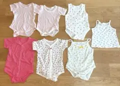 ベビー肌着7点セット 80 ロンパース肌着　まとめ売り