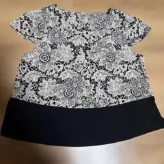 美品 Y's ワイズ アシンメトリー レースドッキングTシャツ 天竺カットソー 美品 Y's ワイズ アシンメトリー レースドッキングTシャツ 天竺