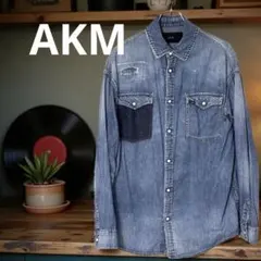 AKM 5.5oz デニムシャツ L ブルーのサムネイル