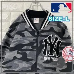 New York Yankees 迷彩スタジャン カモ柄　L 4430