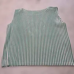 PLEATS PLEASE プリーツプリーズ ノースリーブ トップス ストライプのサムネイル