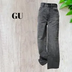 【GU】ジーユー（S）レディース　パンツ　デニム　ジーンズ　グレー
