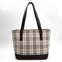 バーバリー 3462 ノバチェック トートバッグ PVC キャンバス
