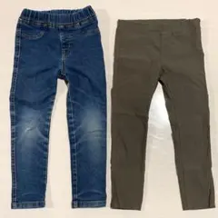 長ズボン パンツ セット 110 まとめ売り デニム カーキ 子供 キッズ