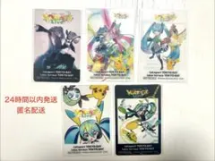 【5枚セット】ポケミク　ポケモン　初音ミク　クリアカード　ららぽーと【匿名配送】