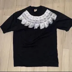 Mouradian Tシャツ チャームプリント メタル装飾 ブラック フランス製 