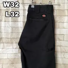 ディッキーズ ダブルニー ワークパンツ 黒 ブラック 32×32
