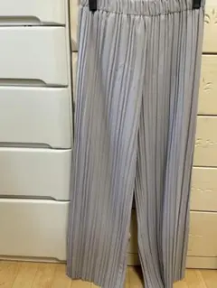 プリーツロングワイドパンツ