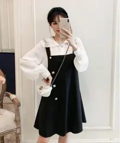 レディース 大きいサイズ 新品 春夏 (3XL) セットアップ　ワンピース9