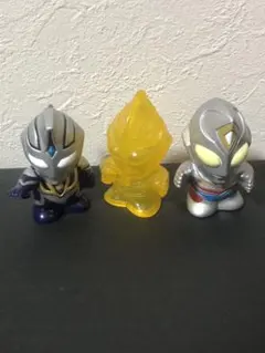 [希少]ウルトラマンティガ、ガイア、アグル 指人形3体セット