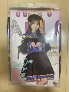 キョンシー コスプレ M ブルー 肩編み上げリボンつきチャイナ服 ハロウィン