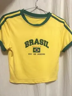 ブラジル国旗デザイン Tシャツ 半袖