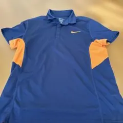 NIKE DRI-FIT ポロシャツ ネイビー オレンジ XLのサムネイル