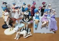 美少女フィギュア リゼロ レム ラム エミリア まとめ売り 18点セット