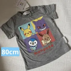 新品　 ポケモン 半袖Tシャツ グレー　80cmのサムネイル