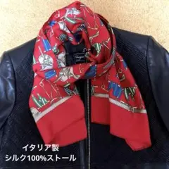 未使用 イタリア製シルク100% ストール