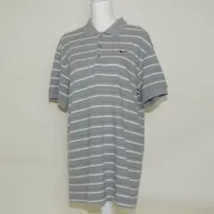 ナイキ　ストライプ半袖ポロシャツ