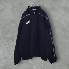 【k6443】USA古着プーマ90s旧タグ当時物刺繍ロゴトラックジャケットY2K