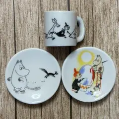 ムーミン展 ミニチュア食器コレクション マグカップ 豆皿 3点セット