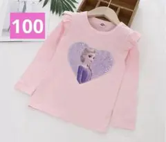 新品　キッズ　女の子　長袖Tシャッツ　100