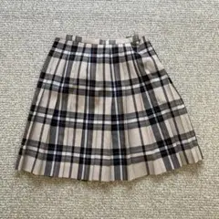 EAST BOYプリーツスカート ベージュと黒のチェック